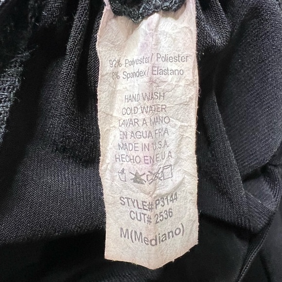 Unique y2k vintage black lvl x flared Bell Bottom stretchy pants Mesh Band - Picture 10 of 10